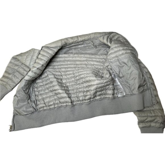 Michael Kors Women’s Packable Down Bomber Gray Jacket Small - Picture 4 of 11
